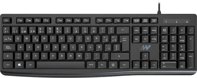 TECLADO NETWAY USB OFFICE 210 NEGRO