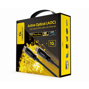 CABLE HDMI GEMBIRD  DE ALTA VELOCIDAD CON OPTICA ACTIVA AOC CON ETHERNET 10 M
