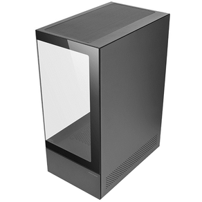 CAJA ATX SEMITORRE GAMING MARS GAMING MCXO DOBLE CRISTAL TEMPLADO ARGB GPU 328mm 1x3.5 3x2.5 NEGRO