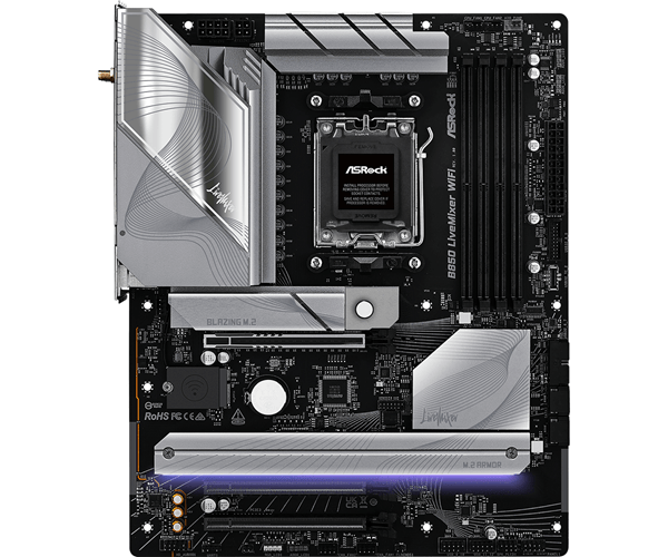 ASROCK AMD B850 LiveMixer WiFi Socket AM5