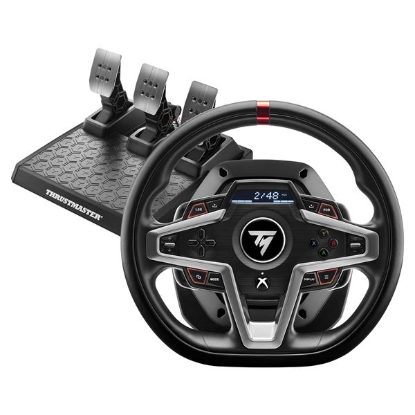 thrustmaster volante + pedales t248 para xbox   pc