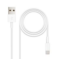 Miniatura 2 de CABLE USB NANO CABLE LIGHTNING/M - USB A/M 0,50CM BLANCO