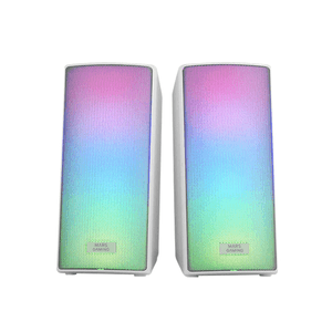ALTAVOCES 2.0 BLUETOOTH MARS GAMING MSRGB2 15W BT 5.3 JACK 3.5mm RGB CAJA DE CONTROL MicroSD BLANCO