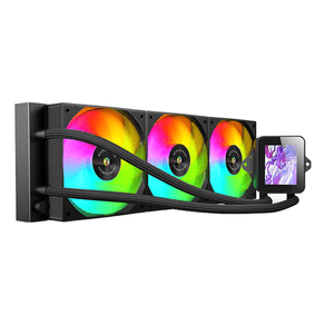 SISTEMA DE REFRIGERACION LIQUIDA MARS GAMING MLVISION360 NEGRO 3x120mm ARGB TPD 500W PANTALLA LCD