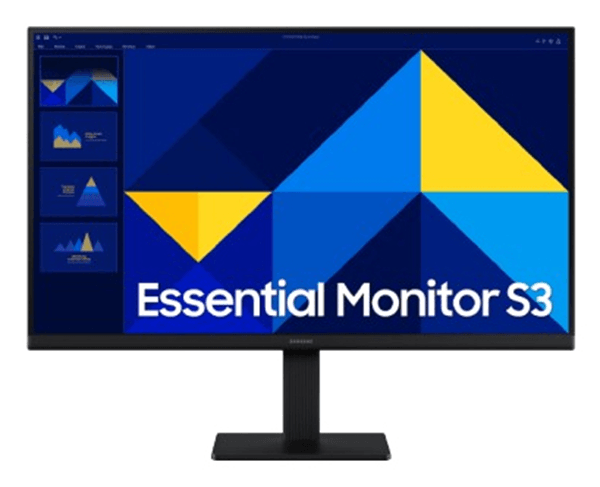 Monitor SAMSUNG PC Profissional 27” Essential S3 S30GD FHD 100Hz Monitor Essencial 27” LED IPS Full HD HDMI VGA