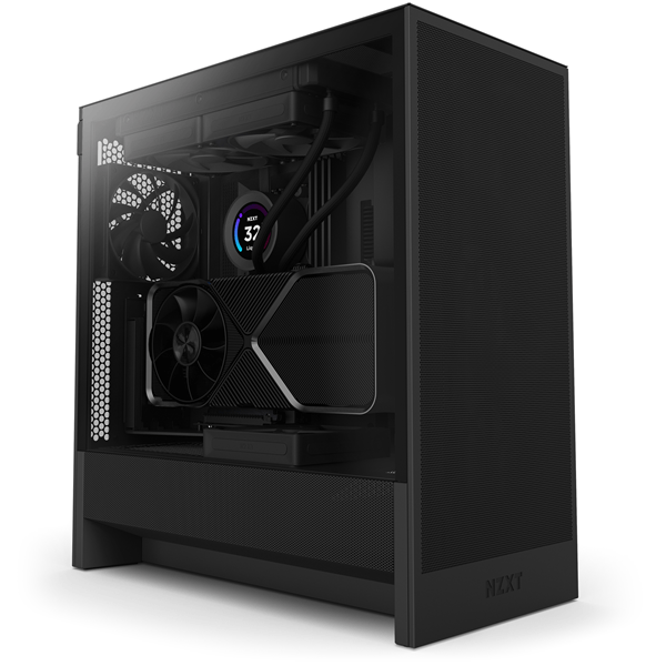 torre gaming nzxt h5 flow (2024) | atx | negra