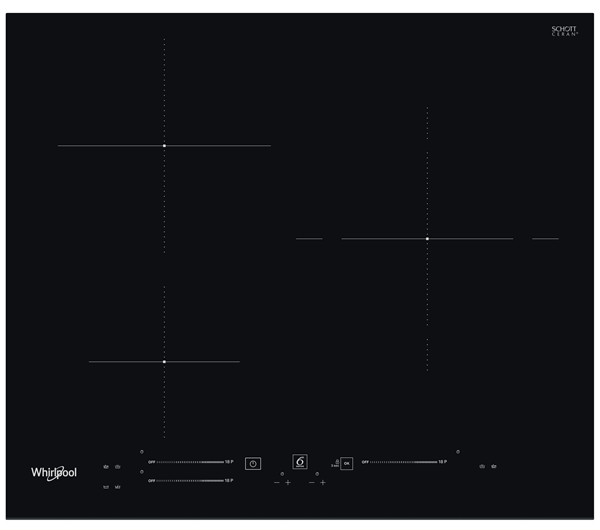 VITROCERAMICA INDUCCION WHIRLPOOL WS S6360 BF 3 ZONAS COCCION ANCHO 59 CM