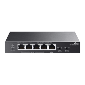 SWITCH-NO-GESTIONABLE-TP-LINK-SG1005P-PD-1P-GIGA-POE---IN-Y-4P-POE--OUT-SOBREMESA-NO-RACK-CARCASA-ME