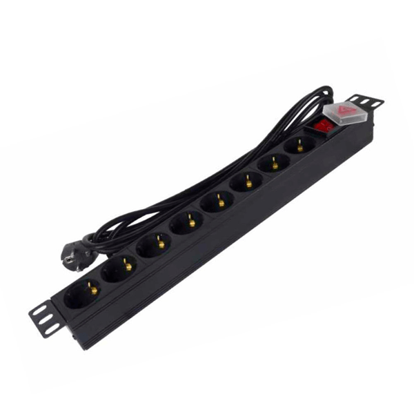Phasak Regleta 19 8 tomas SFO C14 con interruptor 3 m BNS 1520