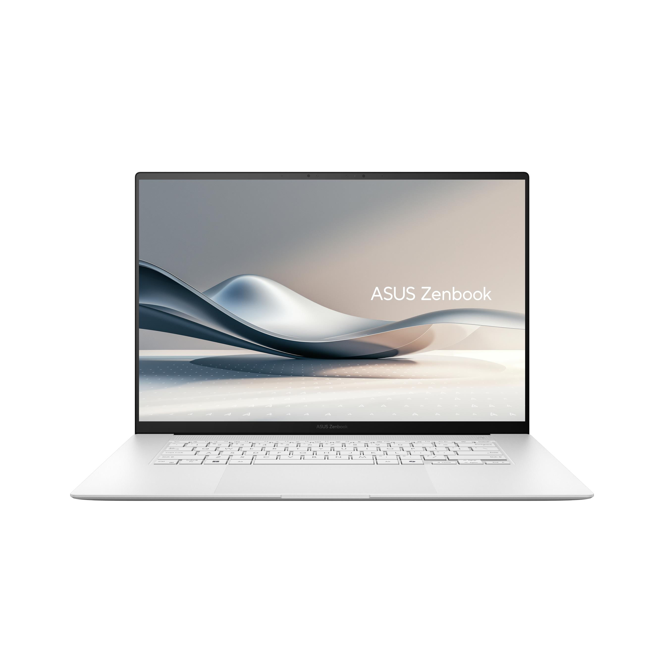 portatil asus zenbook s16 um5606wa-rk370w. 16  oled 3k 120hz. ryzen ai 9 hx 370. radeon 890m. 32gb lpddr5x. 2tb m.2 nvme pcie 4.0 ssd. w11 home. blanc