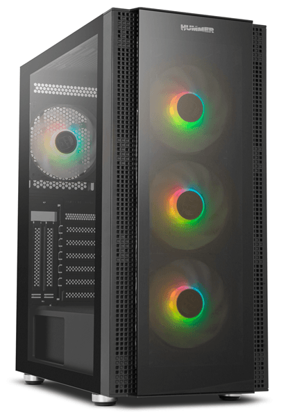 caja nox  hummer horusrgb negro