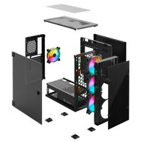 Miniatura 6 de SAVIO  PC Case Prime X1 ARGB Glass Black RGB Negro