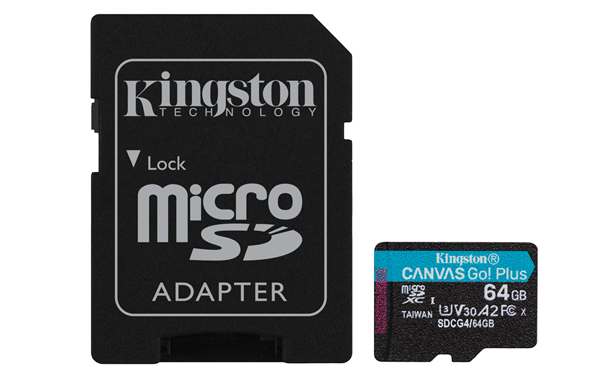 MEMORIA 64GB MICRO SDXC CANVAS GO PLUS GEN 4