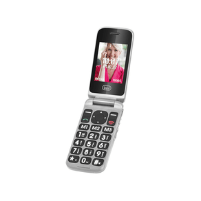 TELEFONO-TREVI-FLEX-PLUS-55-FLIP-SENIOR-PHONE-DUAL-SCREEN-SILVER