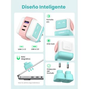 ROBOT-USB-A-2C-65W-PINK-BLUE-Galeria-2