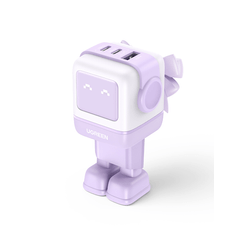 CARGADOR PARA MOVIL VARIOS ROBOT USB-A+2C 65W PURPLE