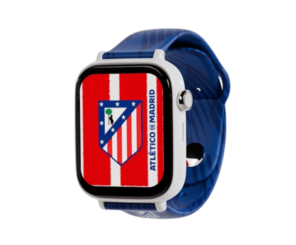 save family plus smartwatch ed  atl  tico de madrid blanco correa silicona azul no incluye sim