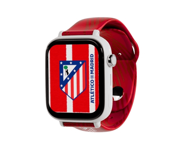 save family plus smartwatch ed  atl  tico de madrid blanco correa silicona roja no incluye sim