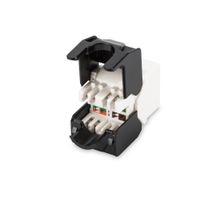 Miniatura 4 de Cat 6A Keystone Jack, unshielded RJ45 to LSA, tool free connection, incl. cable tie white