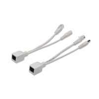 Miniatura 2 de Passive PoE Cable Kit 1x Splitter PD cable  1x Injector PSE cable  White Jack diameter 5.5mm/2.1mm