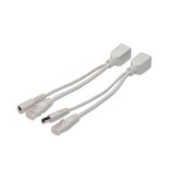 Miniatura 3 de Passive PoE Cable Kit 1x Splitter PD cable  1x Injector PSE cable  White Jack diameter 5.5mm/2.1mm