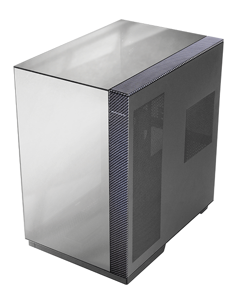 CAJA ATX SEMITORRE GAMING MARS GAMING MC3GFPRO TRIPLE CRISTAL CROMADO ARGB GPU 383mm 1x3.5 3x2.5