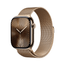 Apple Watch Series 10 GPS + Cellular 46mm Gold Titanium Case with Gold Milanese Loop - S/M