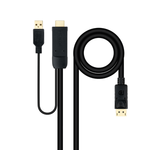 Nanocable-Cable-Conversor-HDMI-M-a-DP-M-18-m