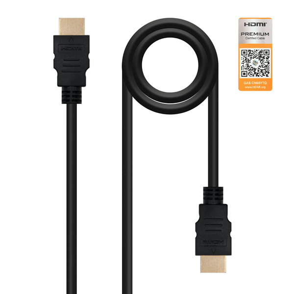 Nanocable Negro Cable Hdmi Nano Cable Hdmi A/M - A/M V2.0 1.5M