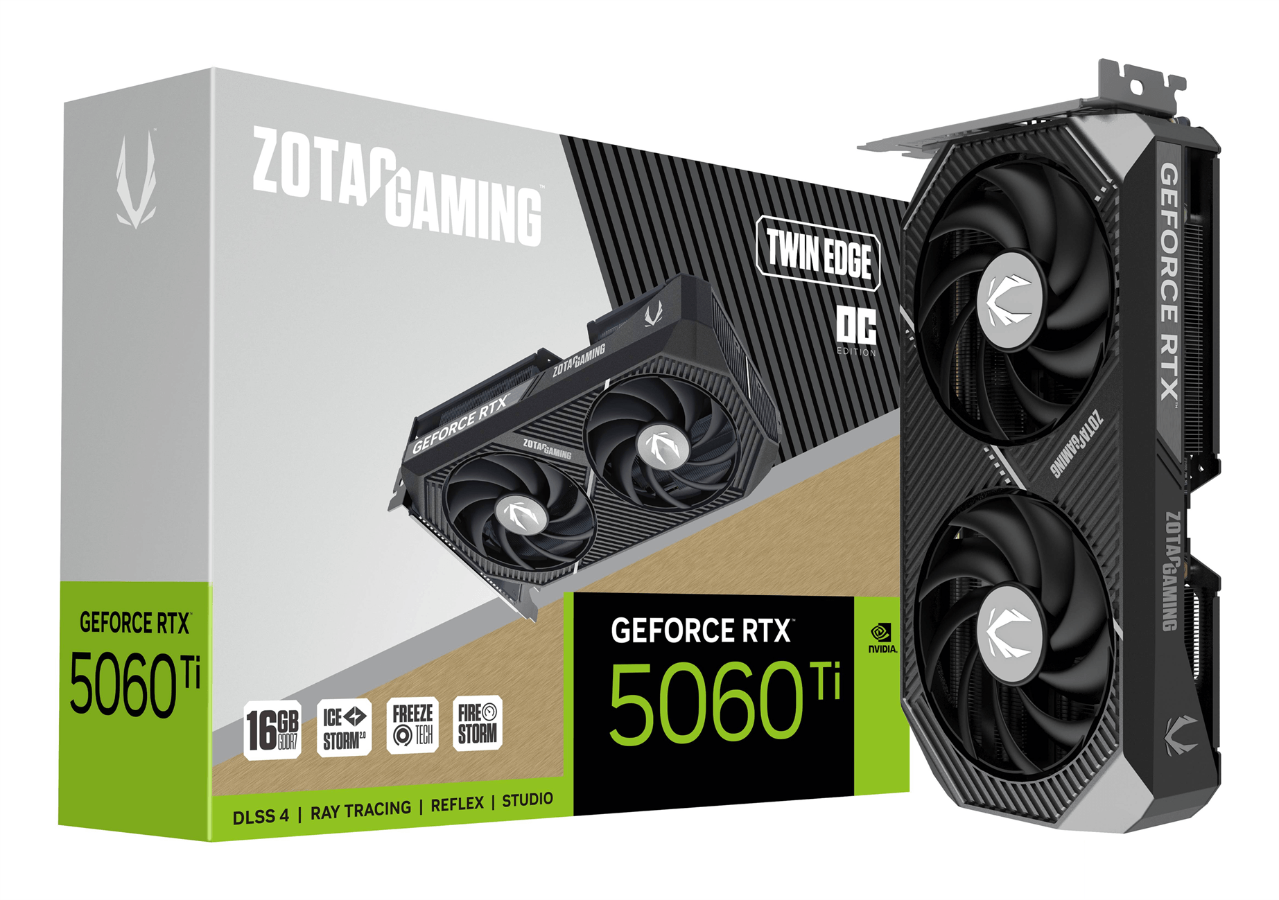 zotac nvidia geforce rtx 5060 ti 16gb gddr7 hdmi dport