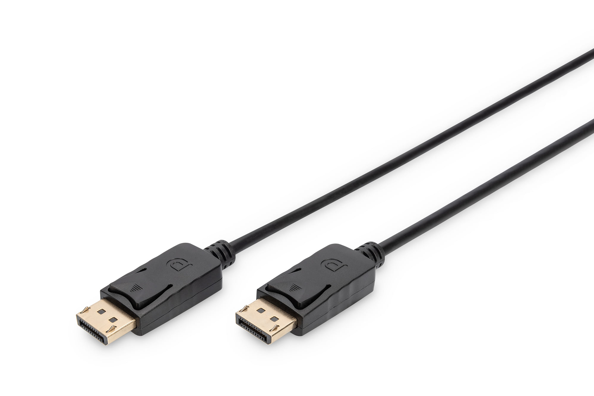 DISPLAYPORT CONNECTION CABLE DP M/M 2.0M W/INTERLOCK DP ULTRA HD 4K, BL