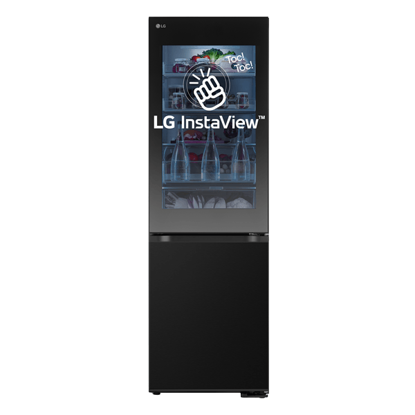 Frigorifico combi lg gbg5160cev nofrost c alto 186 cm ancho 59.5 cm. negro
