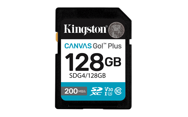 memoria 128gb sdxc kingston canvas go plus gen4