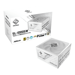 Fuente Alimentación 1000W ASROCK  SL-1000GW Steel Legend 80 PLUS Gold Fully-Modular Blanco