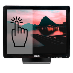 MONITOR 17" IGGUAL MTL17B TACTIL 1280X1024 NEGRO USB SXGA