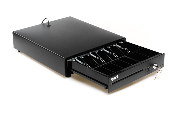 iggual Cajón Portamonedas IRON-15 37cm 4+8 negro
