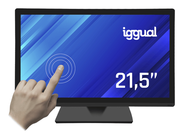 IGGUAL Monitor táctil capacitivo 21,5" 16:9 FHD 21.5" TFT-LCD Full HD Táctil