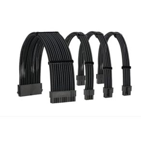KIT-EXTENSION-CABLES-FUENTE-ALIMENTACION-NETWAY-|-NEGRO-|-30CM