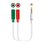 CABLE-AUDIO-NANO-CABLE-JACK-3.5-M-4-PIN-2XJACK-3.5-H-3-PIN-20-CM-BLANCO