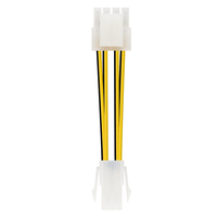 Miniatura 1 de CABLE ALIMENTACION NANO CABLE 4PIN/H 4+4PIN/M 15CM