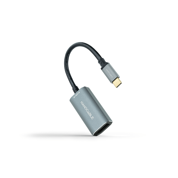 cable nano cable usb-c - displayport 8k 0,15m gris