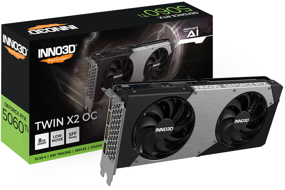 inno3d nvidia geforce rtx 5060 ti twin x2 8gb gddr7 dlss4