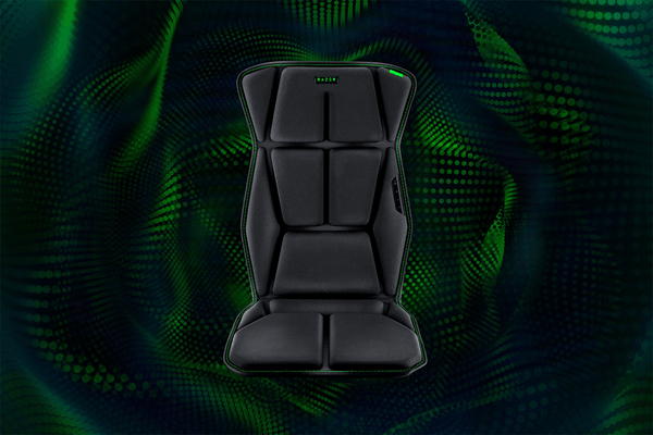 razer freyja cojín para silla gaming con tecnología razer sensa hd haptics
