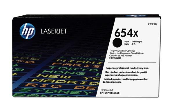 hp toner 654x negro alta capacidad (cf330x)