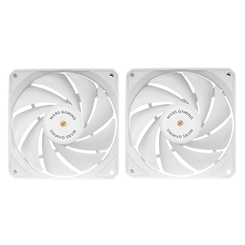 VENTILADOR INTERNO MARS GAMING MFNCLX2W KIT DE DOS FBD DE COBRE 120mm CONEXION PWM COLOR BLANCO