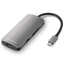 HUB USB SHARKOON 3X3.0 TYPE C + HDMI  ALUMINIO GRIS OSCURO