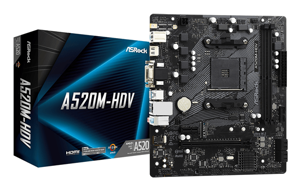 asrock amd  a520m-hdv socket am4