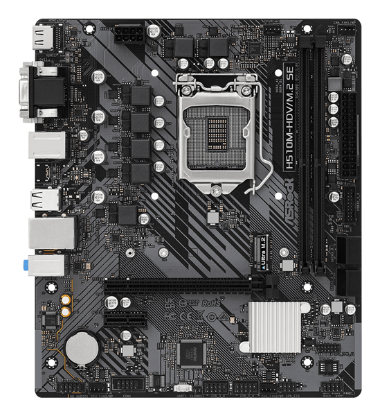 asrock intel  h510m-hdv m.2 se lga 1200 (socket h5)