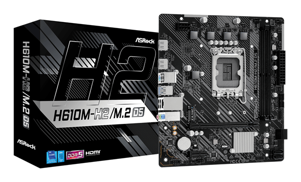 asrock intel  h610m-h2 m.2 d5 lga 1700