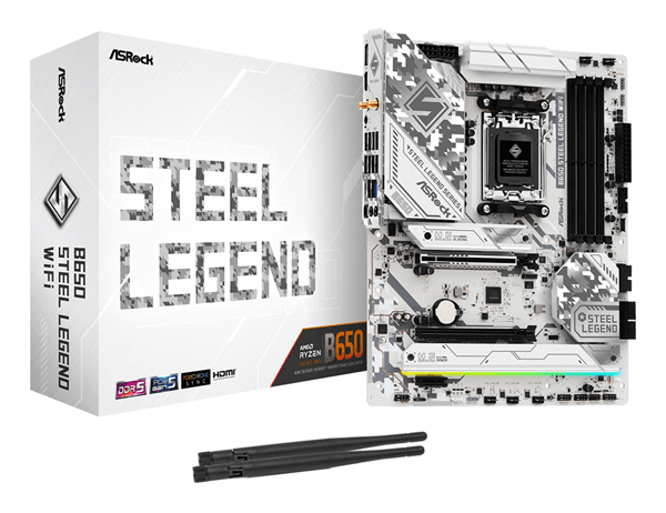 asrock amd  b650 steel legend wifi socket am5